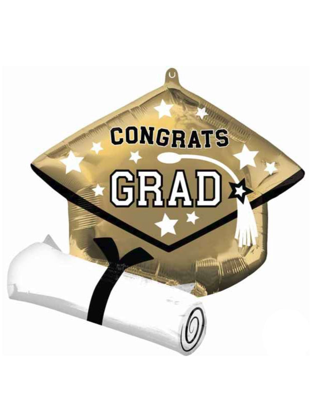Foil Balloon - 25" Grad Diploma