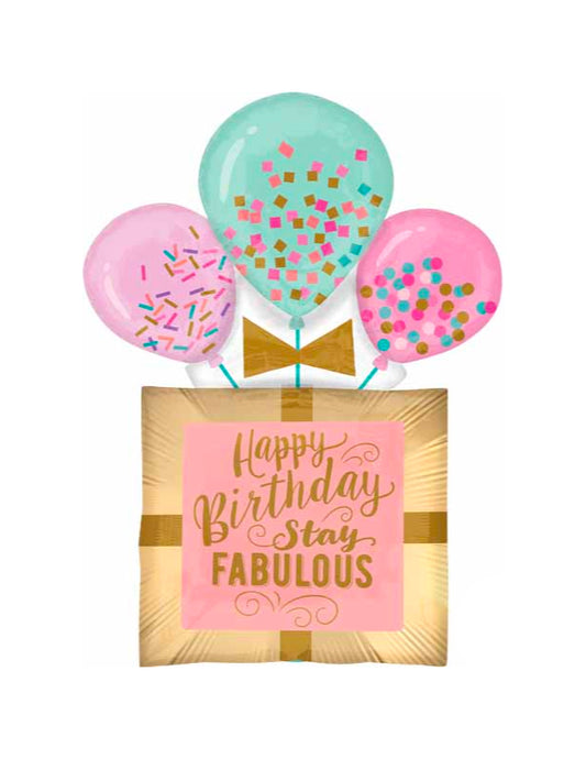 Foil Balloon - 32" Birthday Stay Fabulous Gift