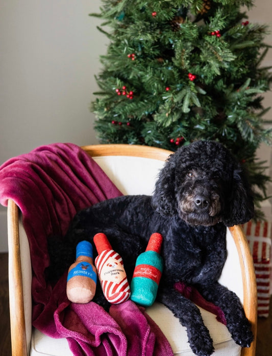 "Holiday Spirits" Christmas Dog Toys, Set of 3