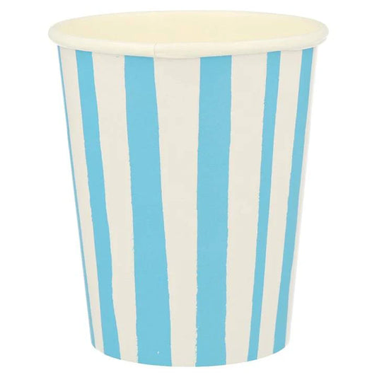 Meri Meri - Blue Stripe Tumbler Cups