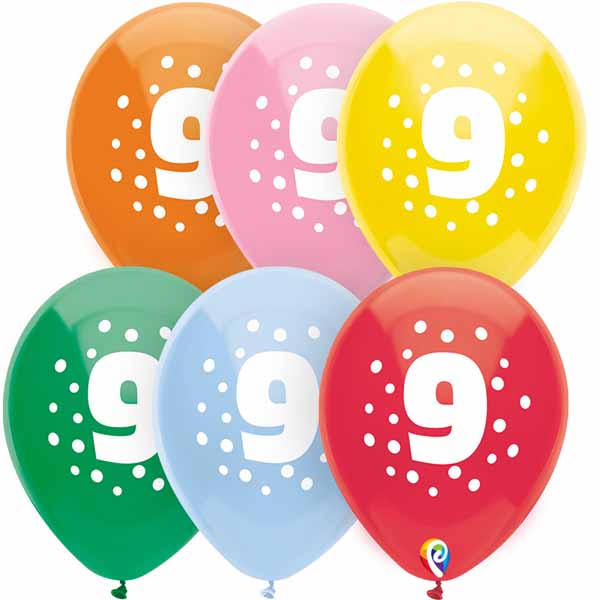 Balloon Bundle - Multi Number Bunch #9