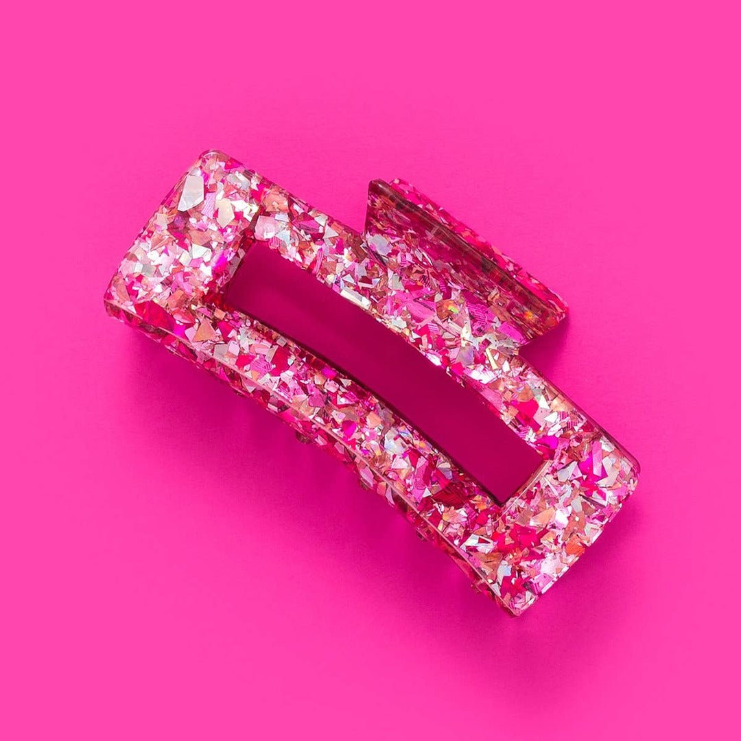 Pink Confetti Claw Clip