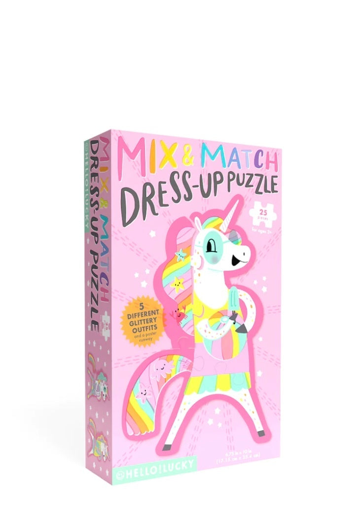 Mix & Match Dress Up Puzzle - Unicorn