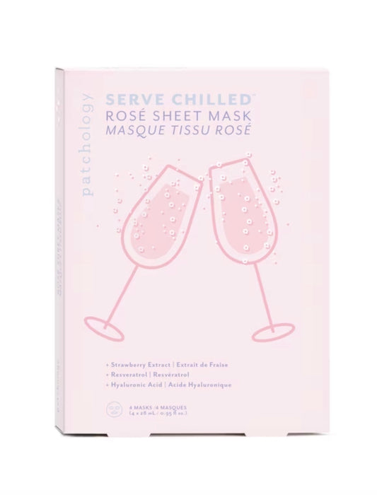 Serve Chilled Rosé Sheet Masks
