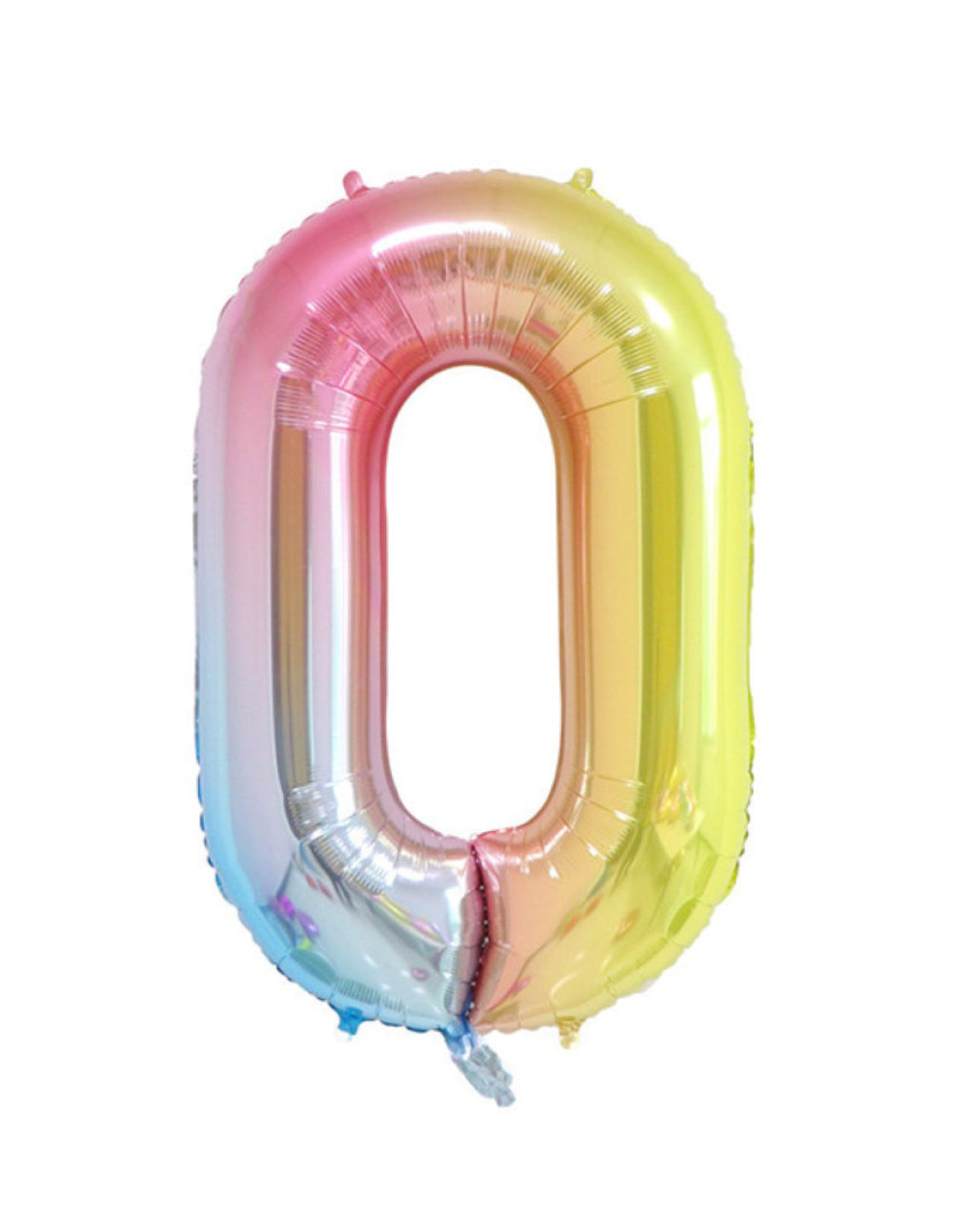 Rainbow Ombre Number Balloon - 32" (Number 0)