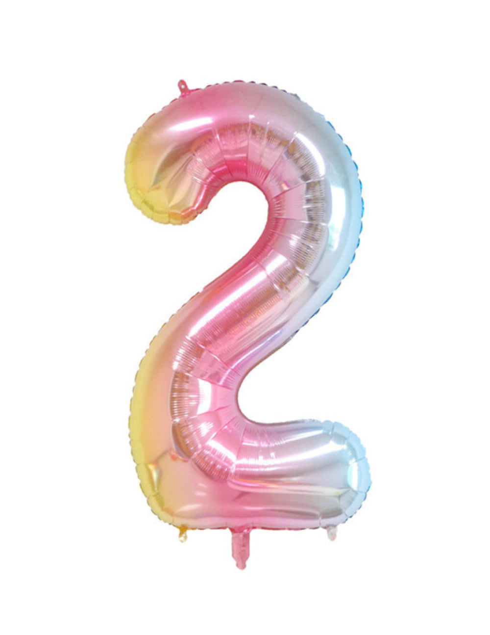 Rainbow Ombre Number Balloon - 32" (Number 2)